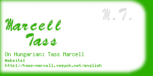 marcell tass business card